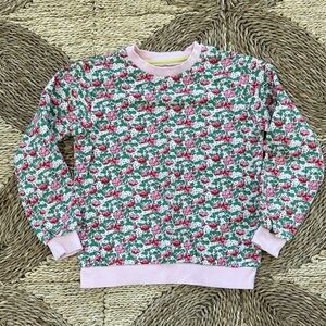 Mini Boden Pink Floral Sweatshirt